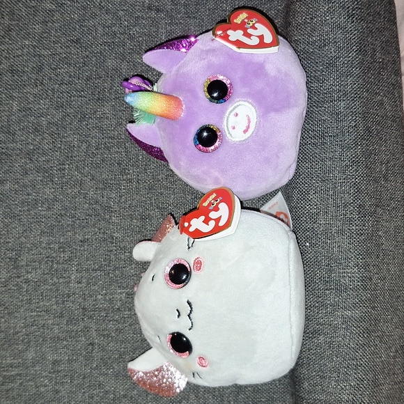 TY Squish A Boos Clip Toys (2) - Picture 1 of 6
